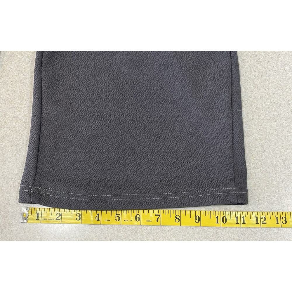 HOT KISS Women’s Large Gray Slack Pants W/Tie Belt Bootcut Style Casual Office - Picture 7 of 10